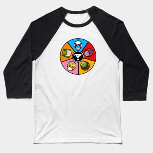 Gatchaman Battle of the Planets - Wheel Baseball T-Shirt